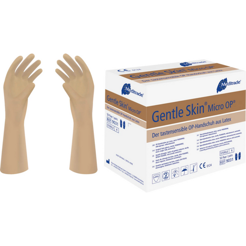 Gentle Skin Micro OP 50 par pudderfrie, brune, størrelse 7,5