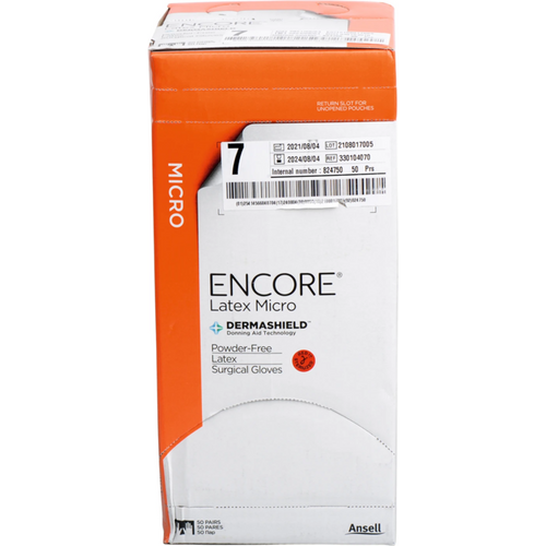 ENCORE Latex Micro 50 par pudderfrie, brune, størrelse 7