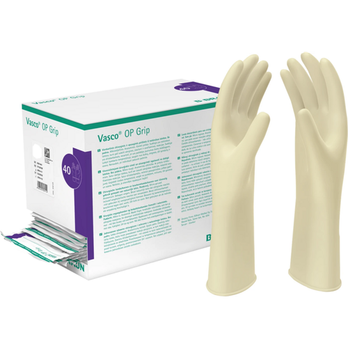 Vasco OP Grip 40 par pudderfrie, naturhvite, størrelse 6,5