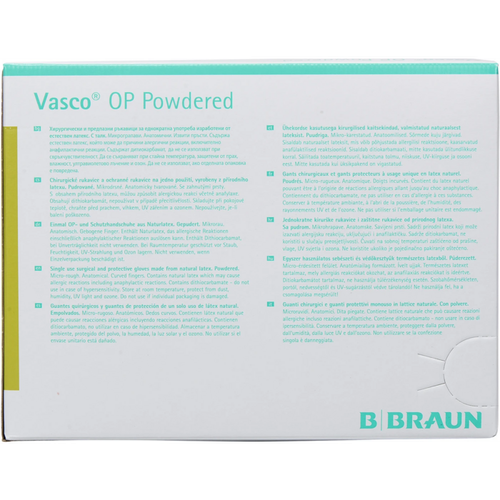 Vasco OP Powdered 50 par pudret, naturhvit, størrelse 6