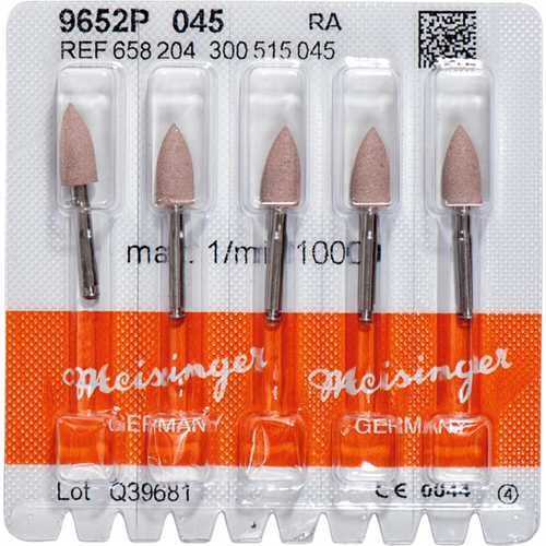 Porselenspolerer 9652 5 rosa, RA, fasong 300, 12 mm, ISO 045