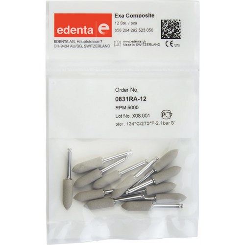 Exa Composite 12 stk grå, RA, fasong 292, 16 mm, ISO 050