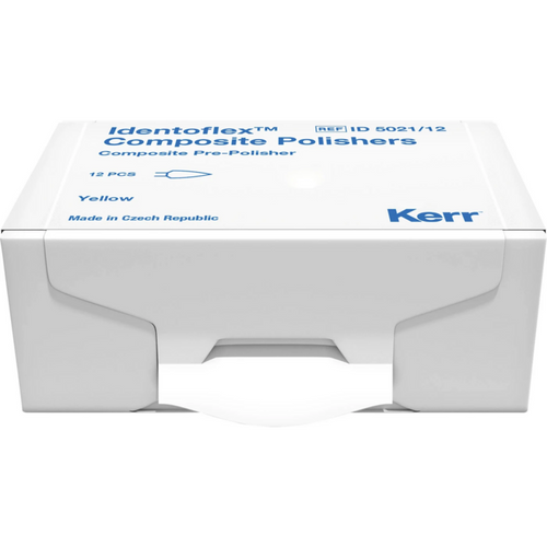 Identoflex komposittpolerere 12 stk gul, RA, flammeform, 10,2 mm, 5 mm