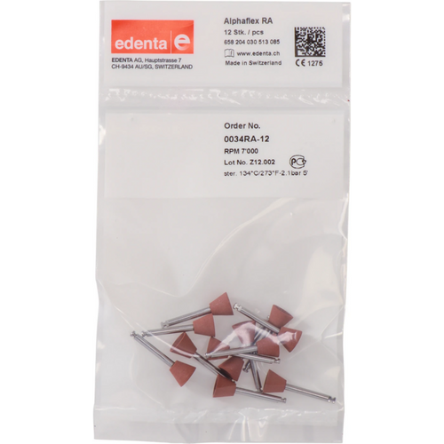 Alphaflex 12 stk. brun, RA, figur 030, 7 mm, ISO 085