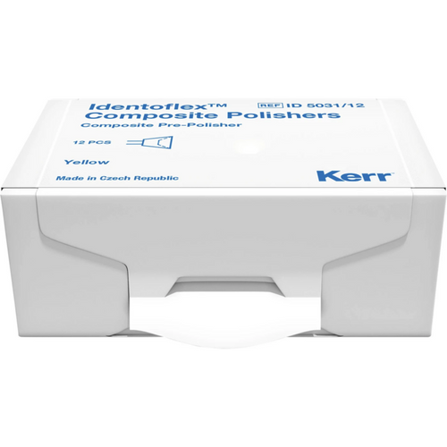 Identoflex komposittpolerere 12 stk. gul, RA, form stor beger, 8,3 mm, 9 mm