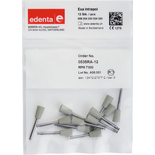 Exa Intrapol 12 stk. hvit, RA, fasong 030 beger, 10 mm, ISO 060