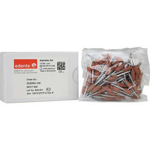 Alphaflex 100 stk brun, RA, fasong 257, 14 mm, ISO 055