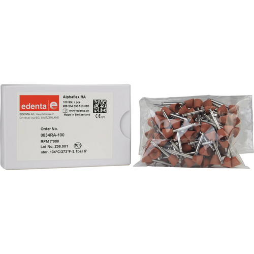 Alphaflex 100 stk brun, RA, figur 030, 7 mm, ISO 085