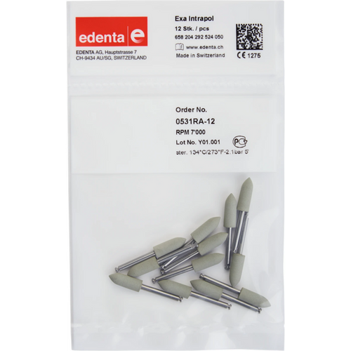 Exa Intrapol 12 hvite, RA, fasong 292 spiss, 14 mm, ISO 050