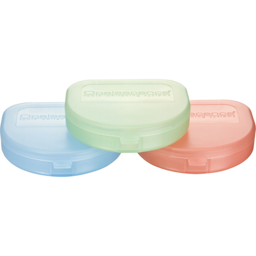 Opalescence oppbevaringsbokser 20 stk. fargede (6 x blå, 7 x grønn, 7 x melon)