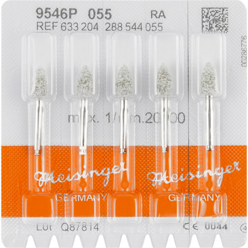 Bracket polerer 9546P 5 Stk. RA, figur 288, 8 mm, ISO 055