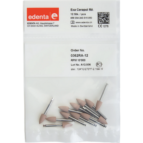 Exa CeraPol 12 rosa, RA, fasong 243, 10 mm, ISO 050