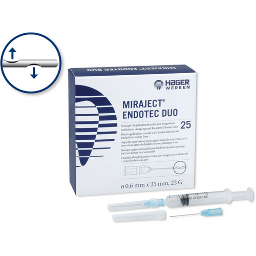 MIRAJECT ENDOTEC DUO 25 stk., G23 0,6 x 25 mm