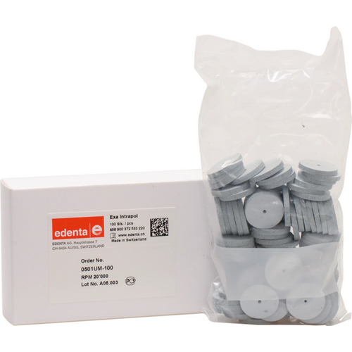 Exa Intrapol 100 stk. umonterte, hvite, figursskiver