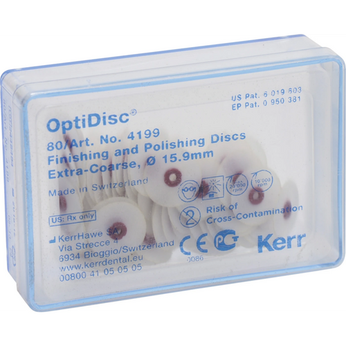 OptiDisc refill-pakke 100 stk. umontert, mørkebrun ekstra grov, Ø 15,9 m