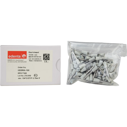 Exa Intrapol 100 stk hvit, RA, figur 030 beger, 10 mm, ISO 060