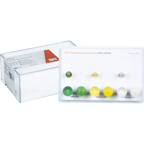 Jiffy Original Composite System polerer justering- og poleringsett 9 polerere (grov, medium, fin), RA