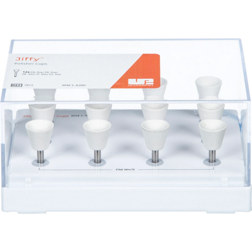 Jiffy Original Composite System polerer 12 stk. hvit fin, RA, begerform