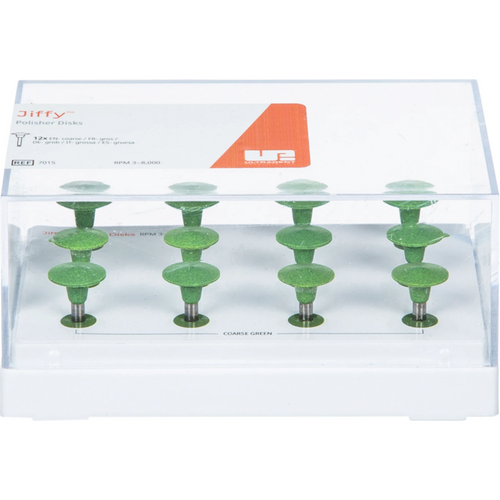 Jiffy Original Composite System polerer 12 stk. grønn grov, RA, diskformet