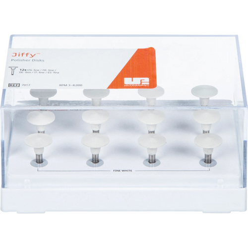 Jiffy Original Composite System polerer 12 stk. hvite, fine, RA, diskform