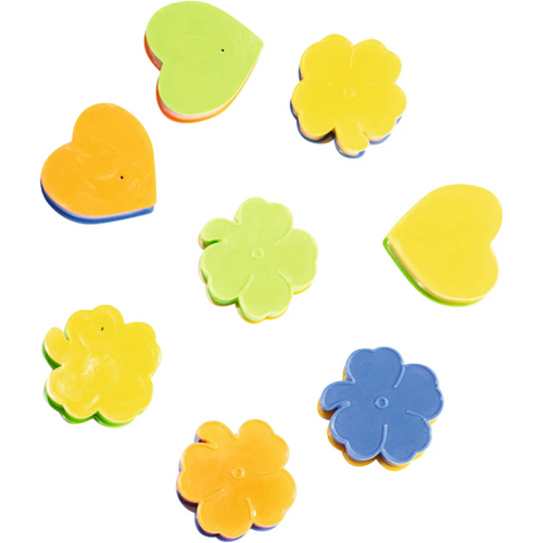 Tannbeholder 50 stk. fargerike, 38 mm