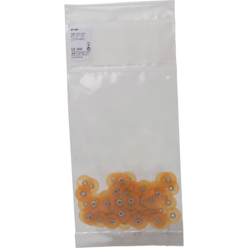 Super Flexible Discs 100 stk. umonterte, lys oransje fine, HP, figur 371, 14 mm, ISO 140