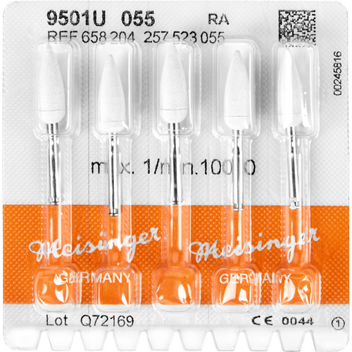 Universal polerere 9501U 5 stk. hvit, RA, figur 257, 15 mm, ISO 055