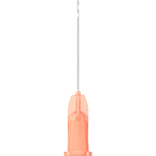 transcodent Endo Irrigasjonskanyler 25 stk. oransje, 2 sideåpninger, G25 0,5 x 25 mm