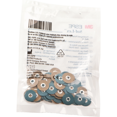 Sof-Lex pusseskiver 100 skiver for Moore-mandrell, 15,8 mm, medium