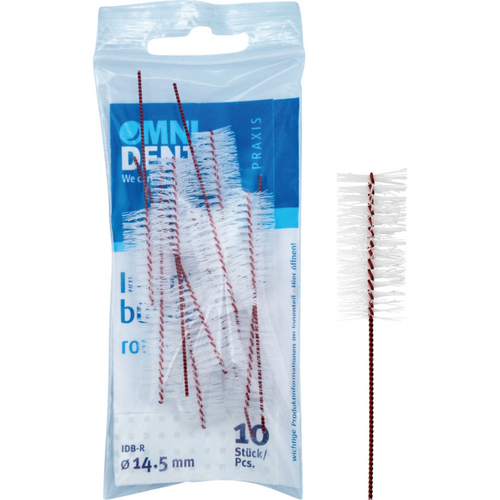 Mellomromsbørster 10 stk. rød, x-large