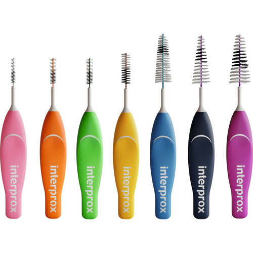 interprox eske 100 stk rød, Ø 1,2 mm, mini konisk