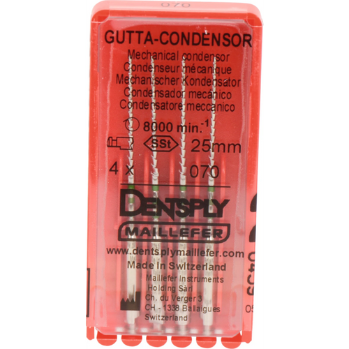 Gutta condenser 4 stk. 25 mm, ISO 070