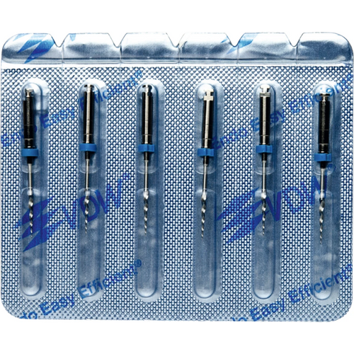 FlexMaster instrumenter 6 Intro-filer 19 mm, Taper.11 ISO 022