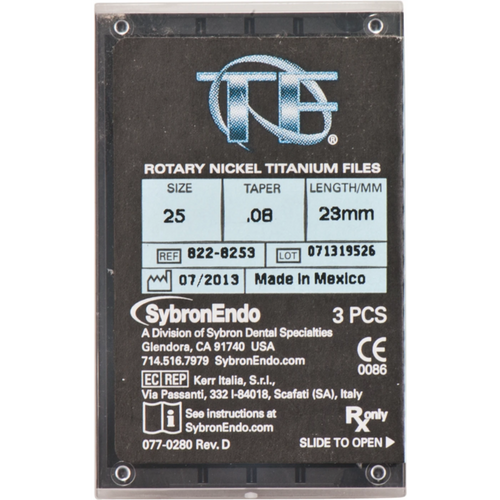TF file system 3 stk. 23 mm, Taper.08 ISO 025