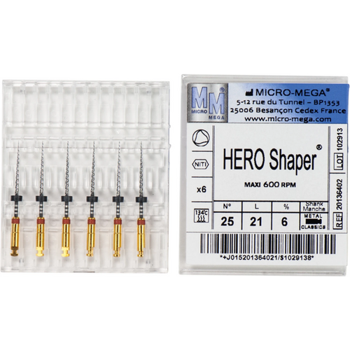HERO Shaper Classic 6 stk. 21 mm, 6 %, ISO 025