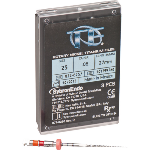 TF file system 3 stk. 27 mm, Taper .06 ISO 025