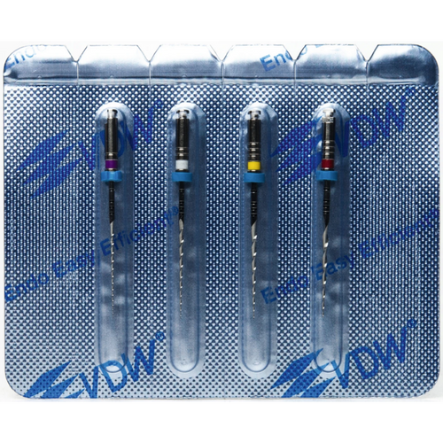 Mtwo assortert 4 stk. 25 mm, Taper .04–.06, ISO 010–025