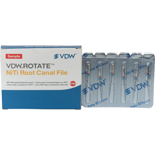 VDW.ROTATE NiTi rotkanalfiler 6 stk. 25 mm, Taper.04 ISO 025