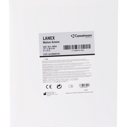 LANEX forsterkningsfilm 2 stk. 12,7 x 30,5 cm, medium