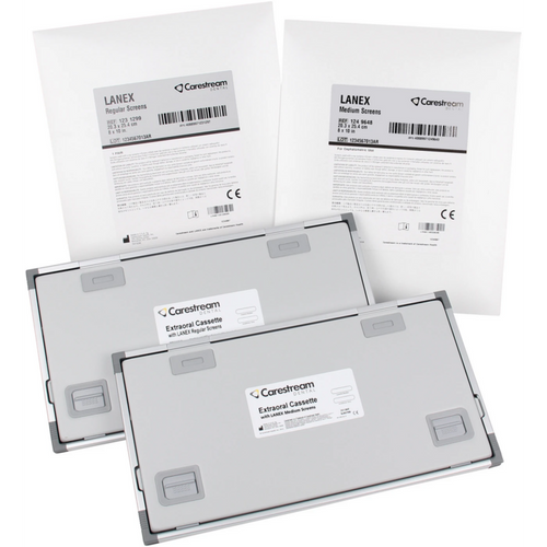 LANEX forsterkningsfilm 2 stk. 12,7 x 30,5 cm, regular