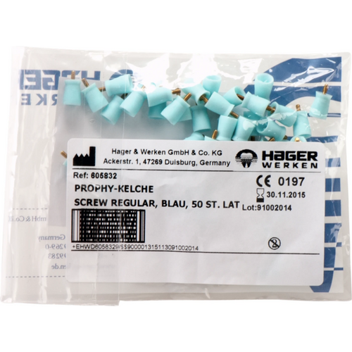 Prophy-Cup 50 stk blå, standard, skrubar