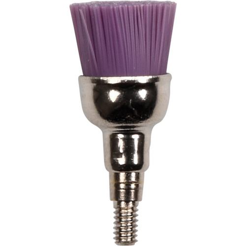 Nylon poleringsbørster Smart 100 stk. lilla, medium, skrue