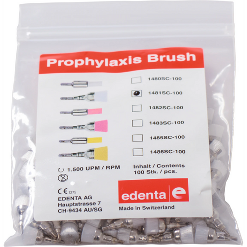 Screw-in børster 100 stk. hvite ISO 060