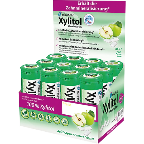 Xylitol Chewing Gum display 12 bokser x 30 stk. eple