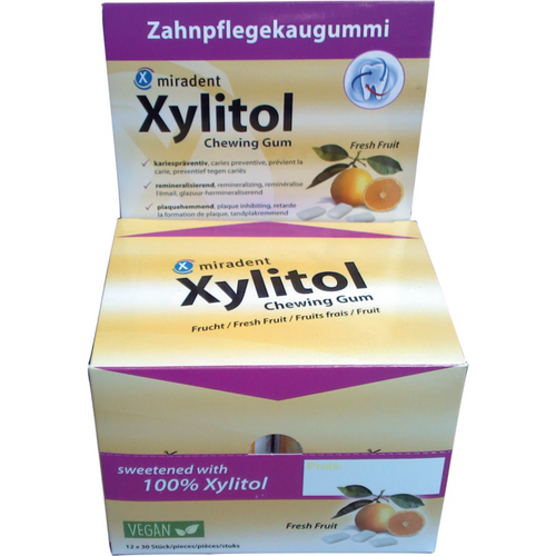Xylitol Chewing Gum display 12 x 30 stk. Fresh Fruit