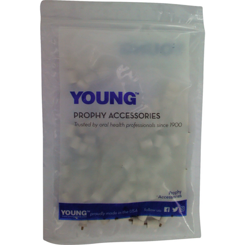 Young pussekopp Junior Web 144 stk hvite, korte, faste