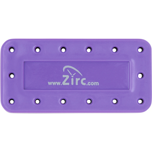 Borstativ stk. for 14 instrumenter, neon lilla, 7,5 x 3,8 x 1,3 cm