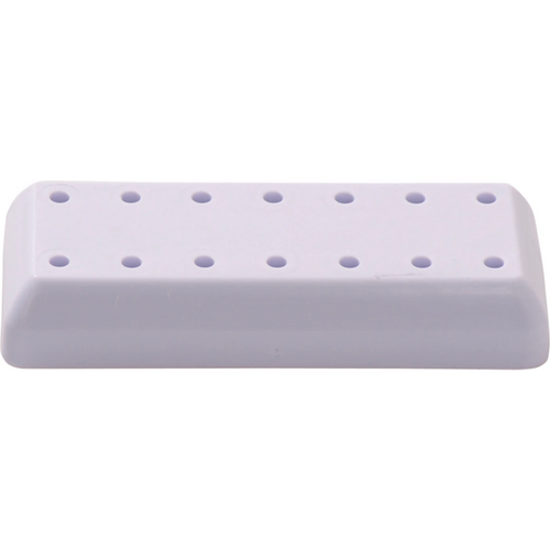 Rektangulært borstativ stk. 14-hulls lilla