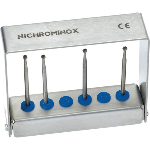 PLUG IN borholder stk. for 6 instrumenter blå, 7,5 x 2 x 6 cm