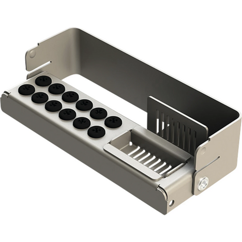 PLUG IN PLUS borholder stk. for 12 instrumenter, svart, 10,3 x 2,7 x 3,2 cm